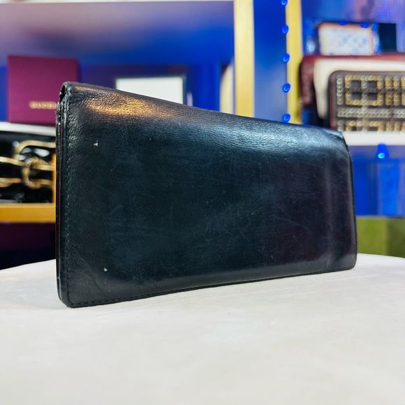 Louis Vuitton Logo Black Leather Long Men’s Unisex Wallet - Picture 4 of 10